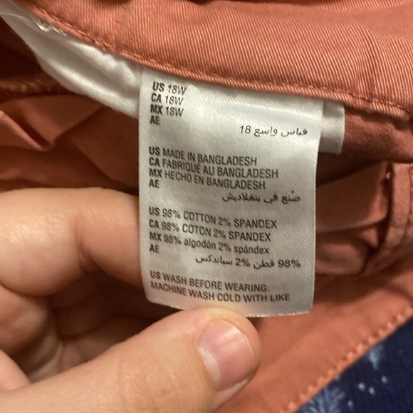 Style & Co peach 18W pants - Picture 3 of 4